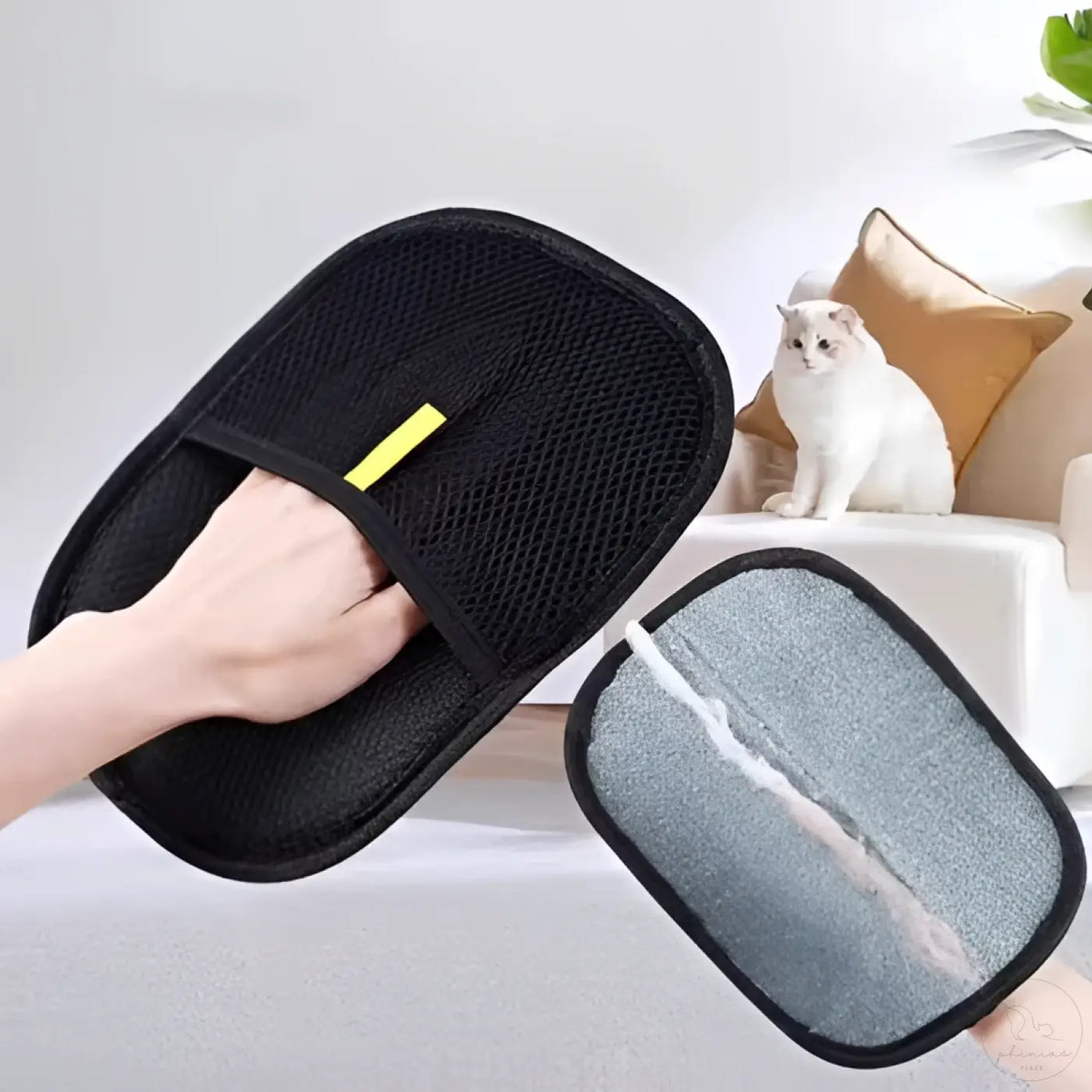 Haarentfernungs Handschuh für Phinias Katzenliege – Phinias Place