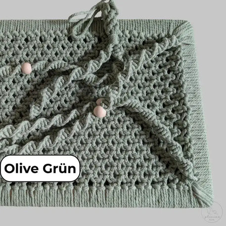 Olive grüne Makrame Wanddekoration für fensterliege katze und katze fensterplatz