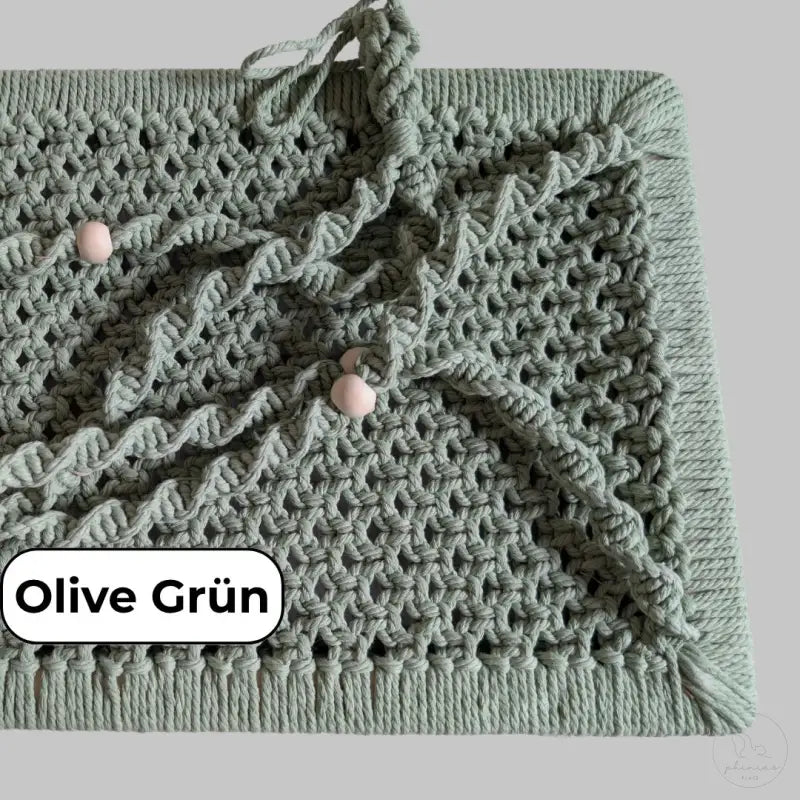 Olive green makrame wandbehang, passend für phinias xxl fensterliege, Maine Coon und Norwegische Waldkatze