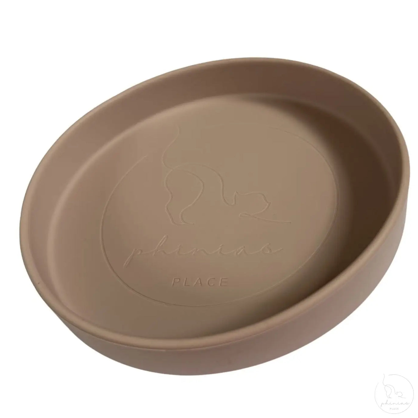 Phinias Futternapf Beige Keramik mit Phoenix-Logo für entspanntes Fressen